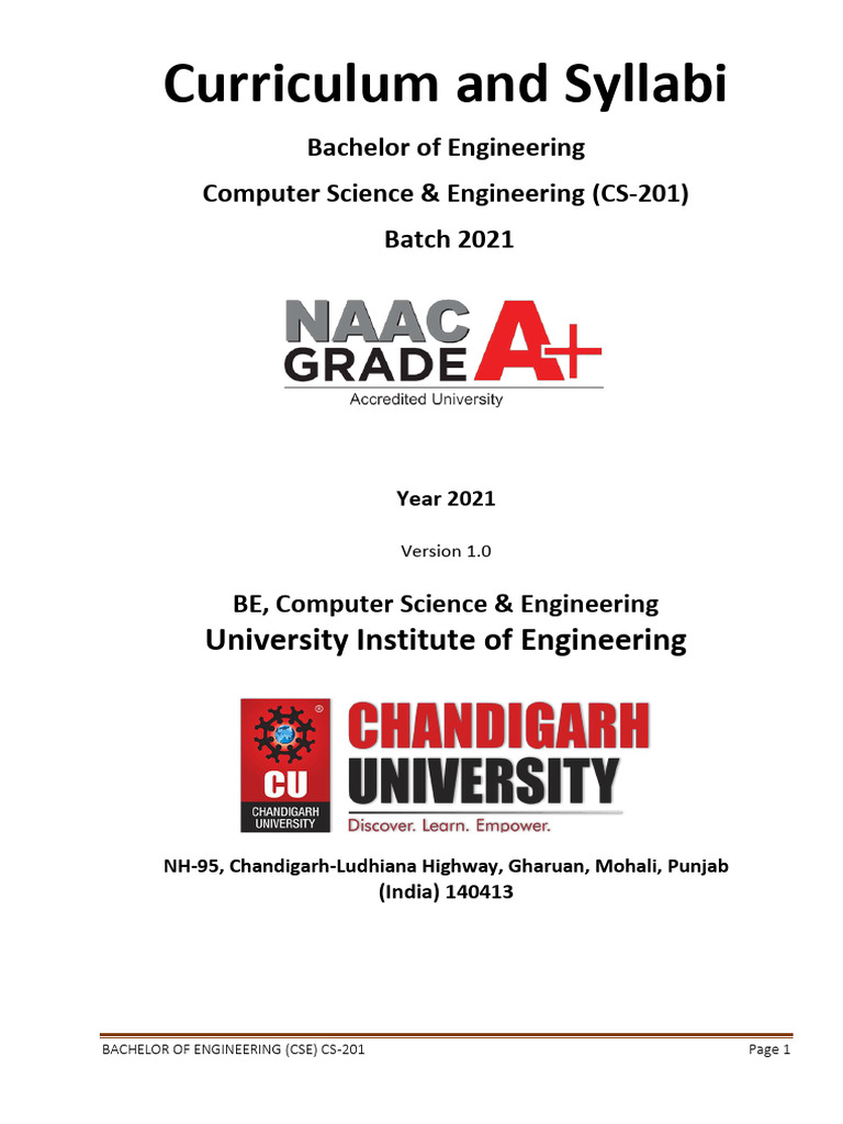 Cs-201 New Template 31-8-21 | PDF | Engineering | Knowledge