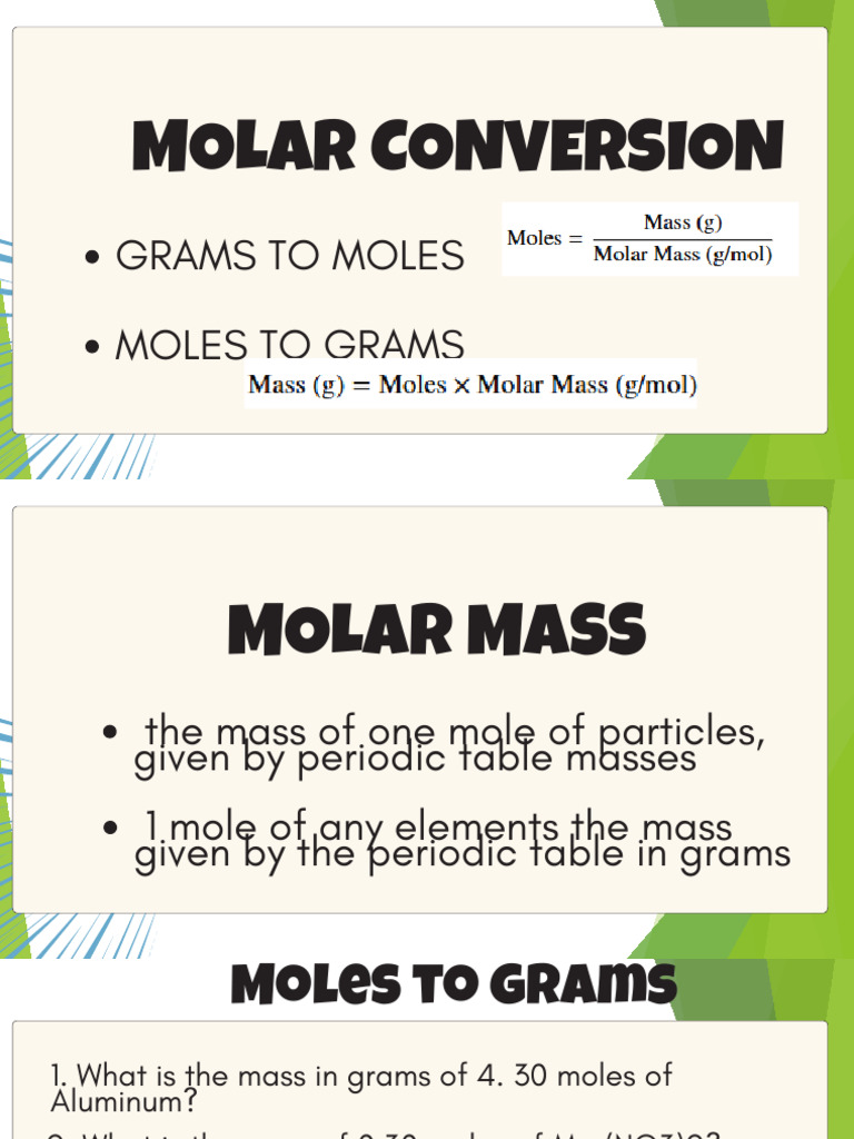 Q4-4-MOLAR-CONVERSION - PPTX 20260318 052131 0000 | PDF