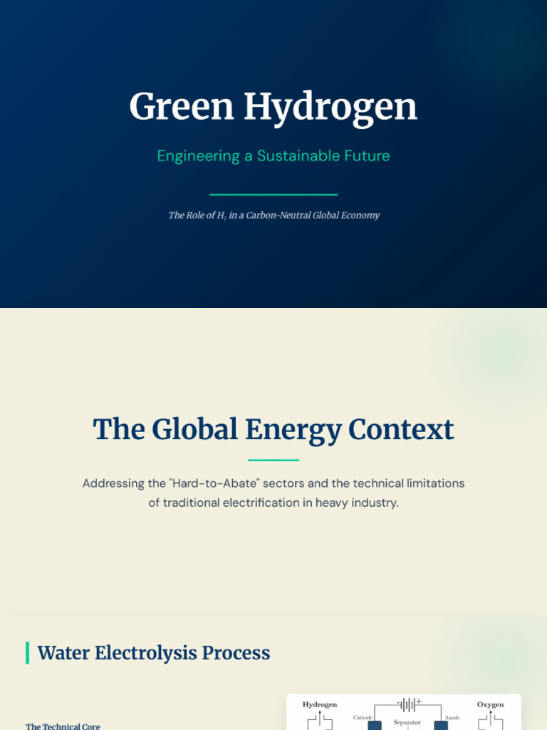Green Hydrogen Engineering | PDF