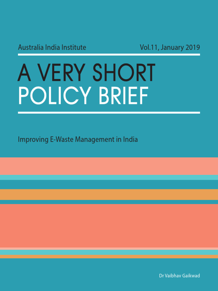 Improving E Waste Management in India | PDF | Electronic Waste | Recycling