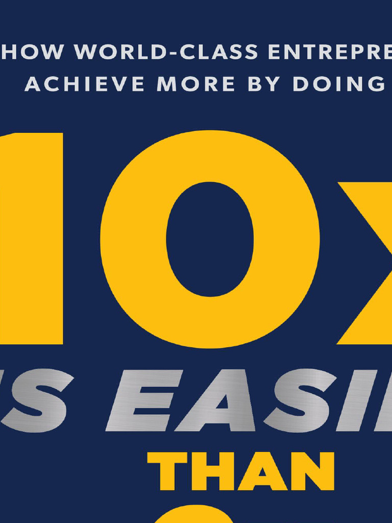 《10x is easier than 2x》 中文纯享版 | PDF