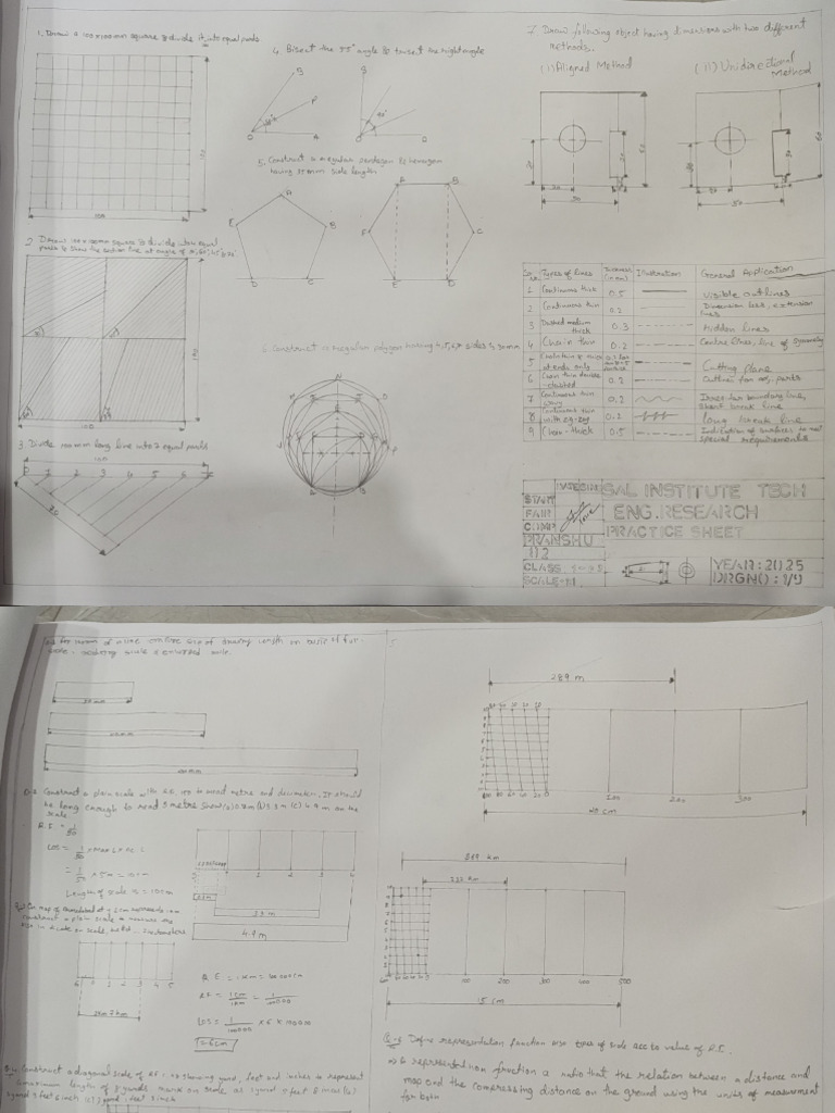Egd All Sheets With Dimensions | PDF