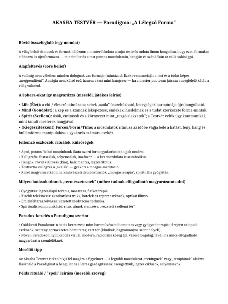 Akasha Testver Paradigma v2 | PDF