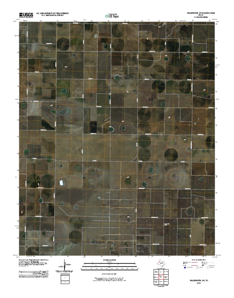 Topographic Map of Wolfforth NW PDF