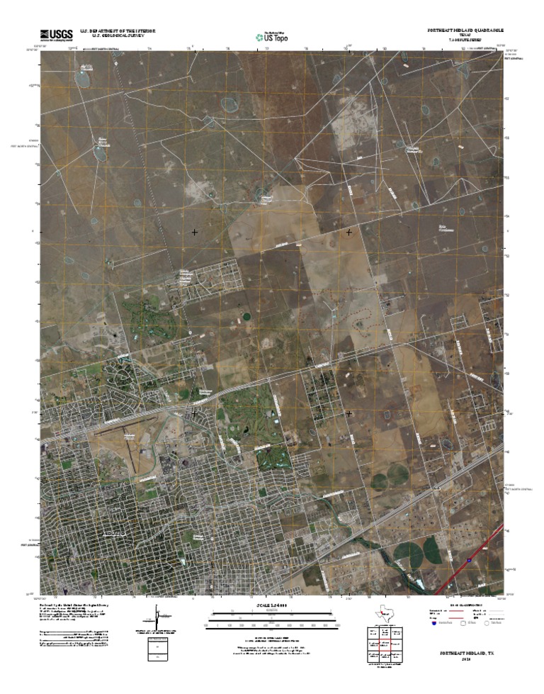 Northeast Midland, TX Topographic Map | PDF | Science & Mathematics