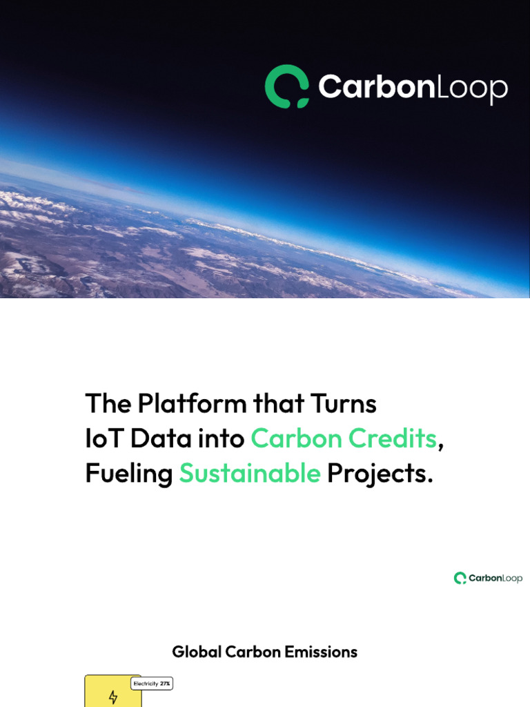 CarbonLoop Presentation | PDF | Internet Of Things | Carbon Footprint