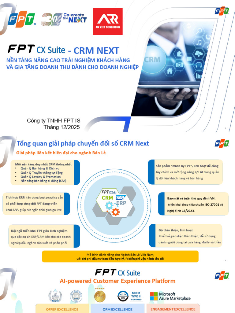 CRMNEXT CX Suite For Retail Solution Proposal | PDF
