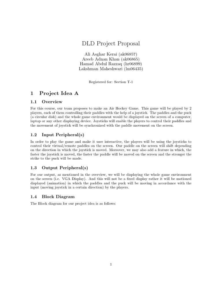 Sample Proposal 3 | PDF | Computer Keyboard | Input/Output