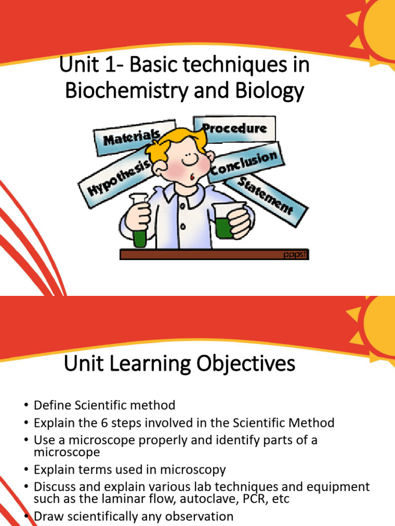 2025 Unit 1 - Basic Techniques in Biochem and Biology | PDF ...