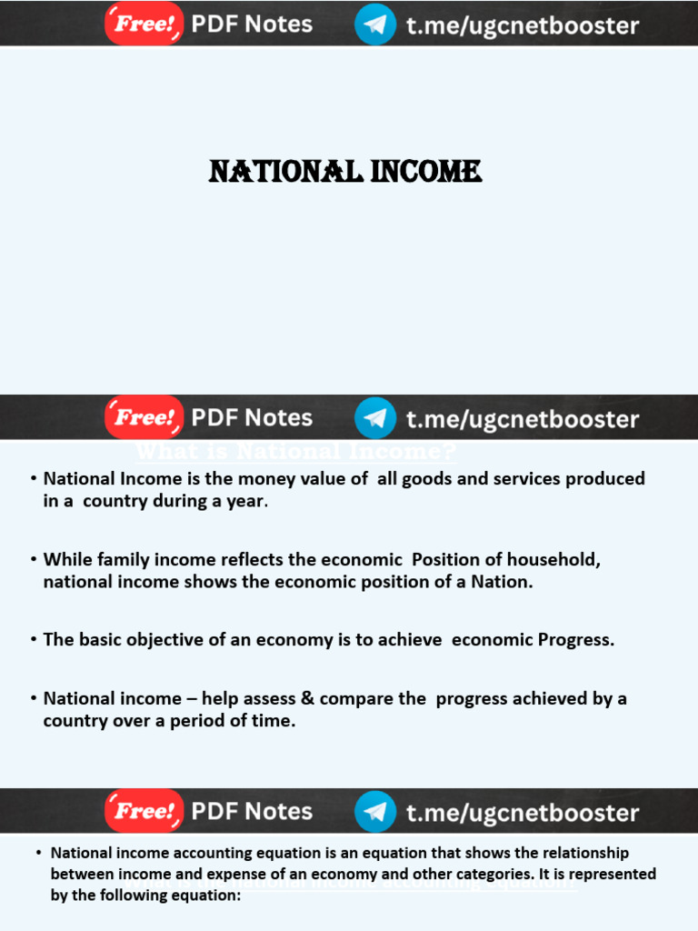Unit 1 L-7 National Income | PDF | Cost Of Living | Measures Of ...