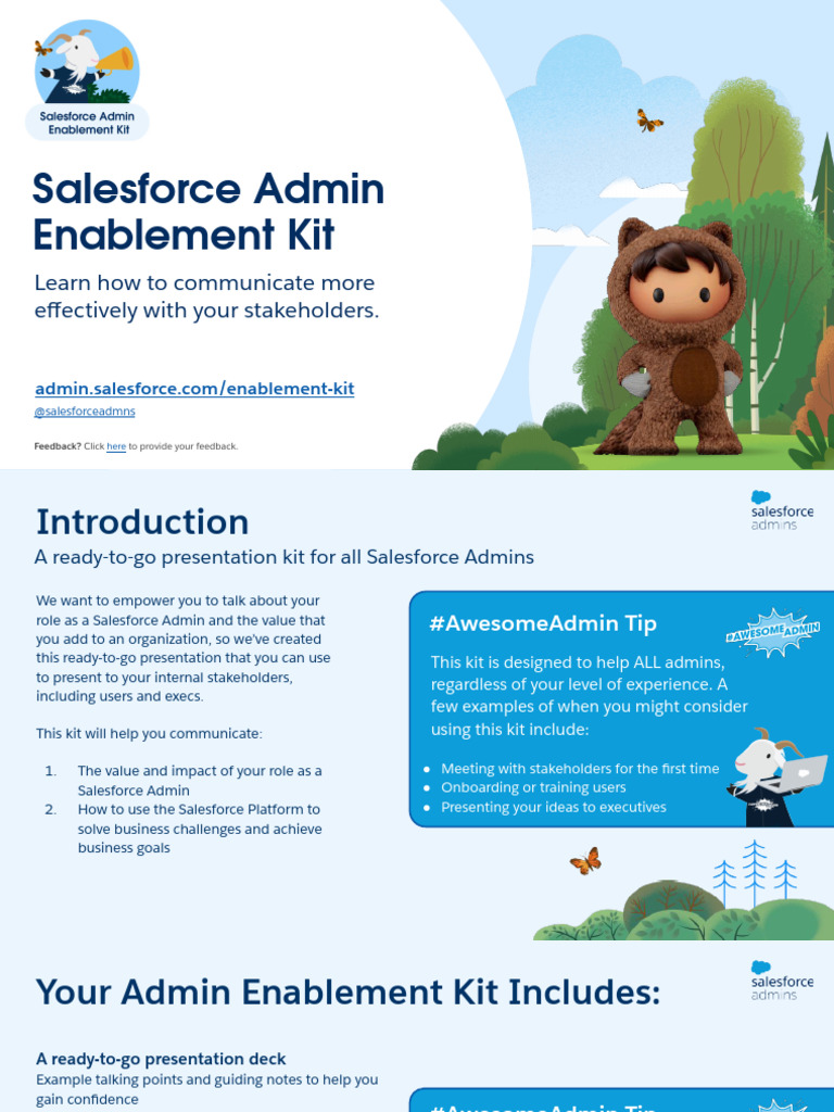 Salesforce Admin Enablement Kit (Template Only - Please Make A Copy ...