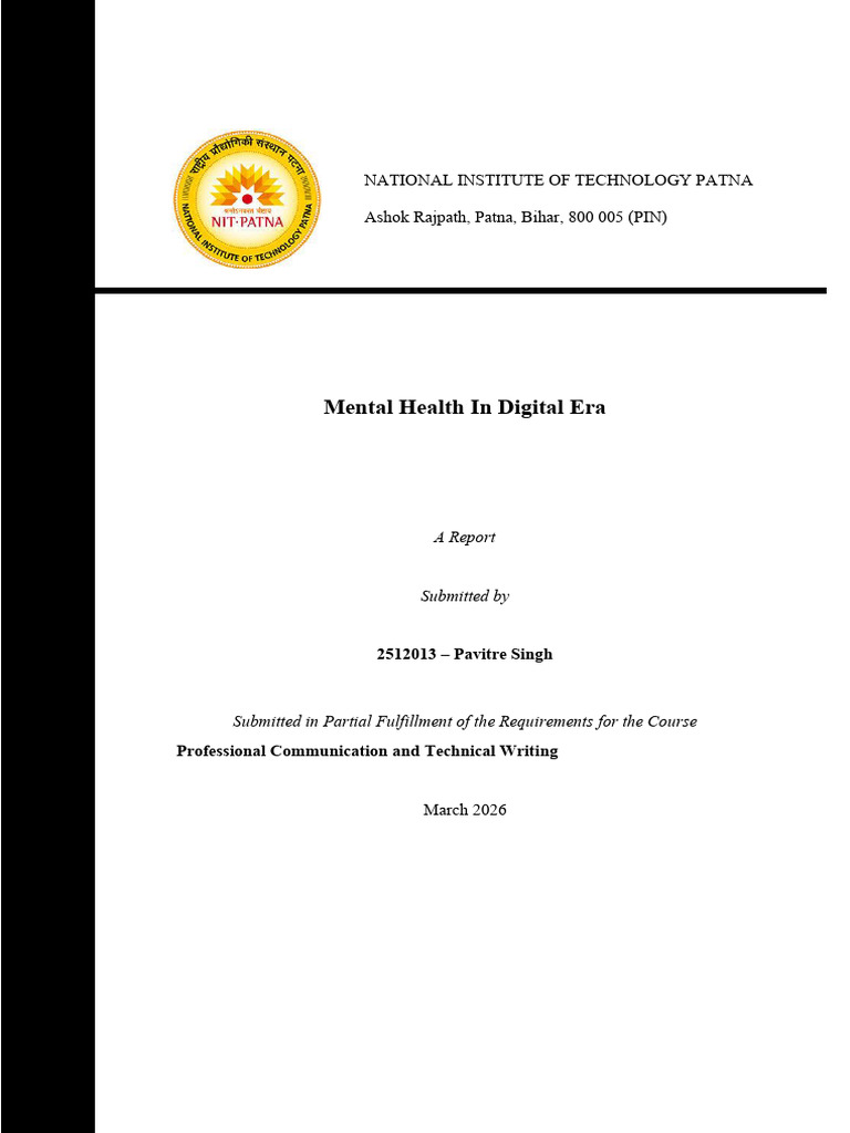 Report Cover-Page Template | PDF