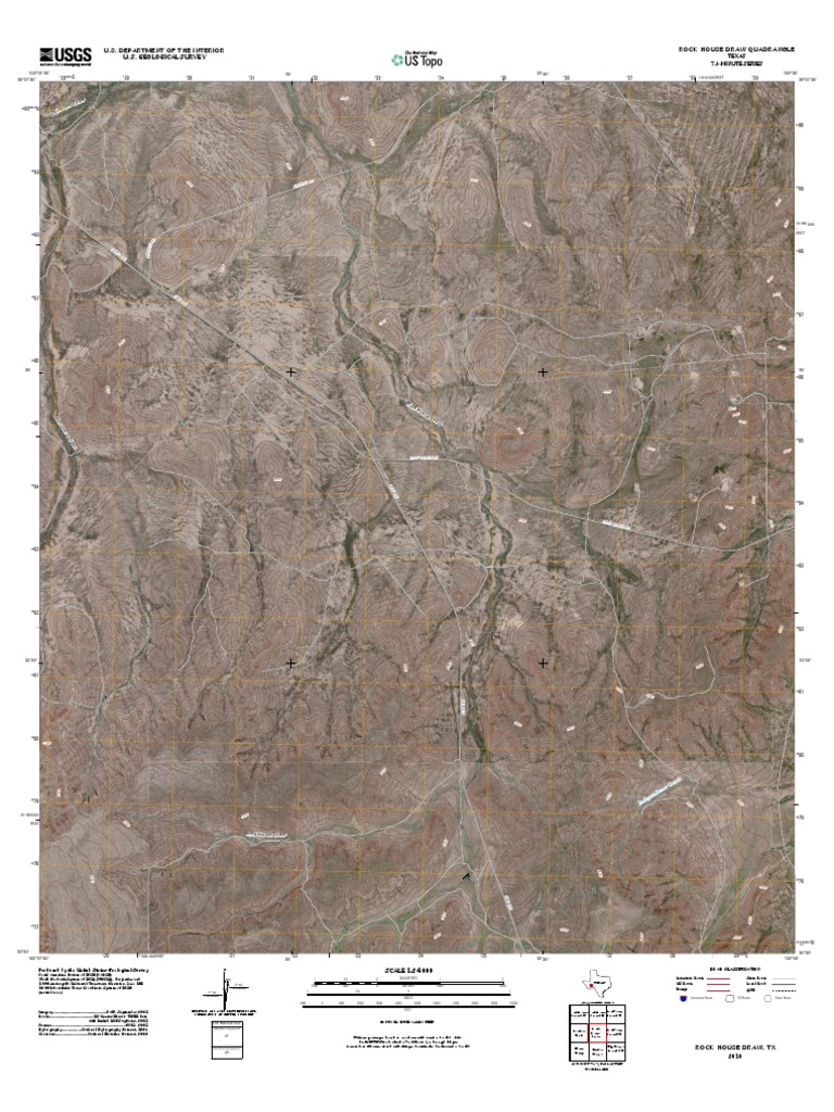 Rock House Draw Quadrangle Map | PDF | United States Geological Survey ...