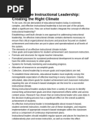 Spotlight Paper Instructional Leadership | PDF | Teachers | Leadership