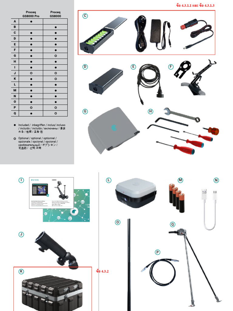 Proceq Gs8000 Subsurface GPR QSG Multilingual 1 | PDF
