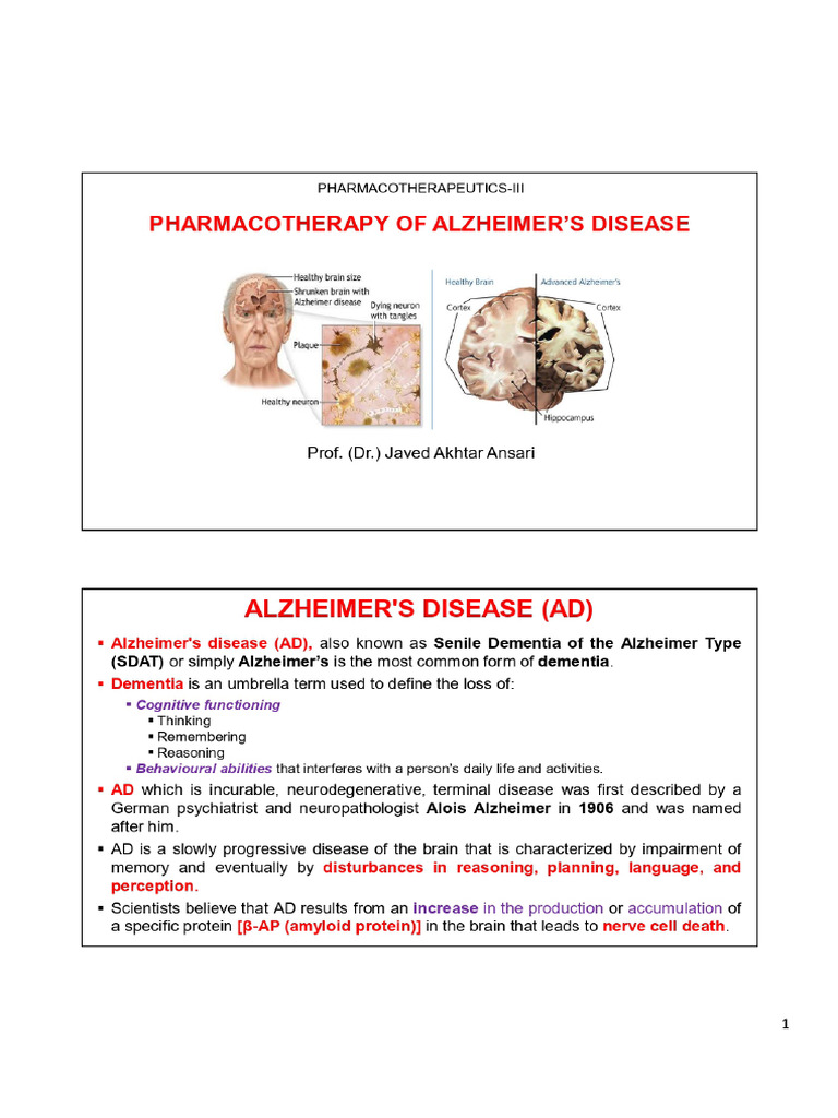Alzheimers Drug | PDF