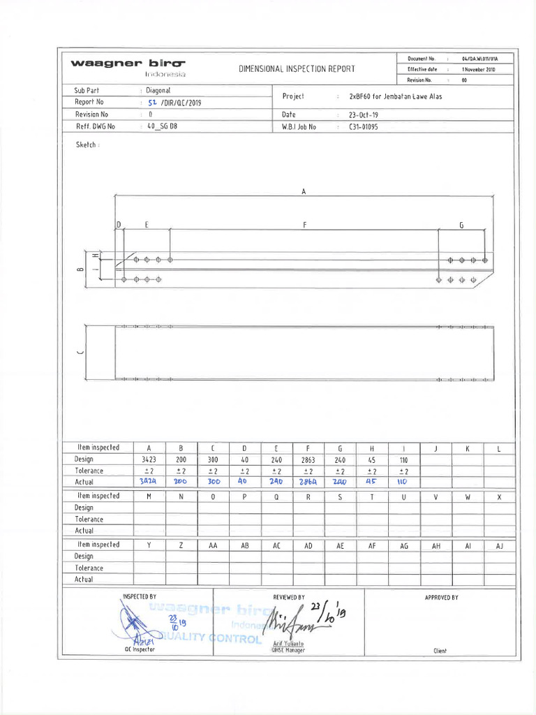 Dimensional Inspection Report - 4 | PDF