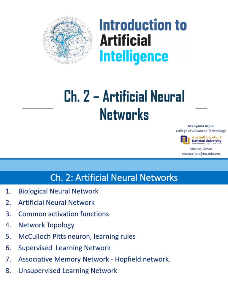 Chap 2 - AI-Artificial Neural Networks | PDF | Pattern Recognition ...