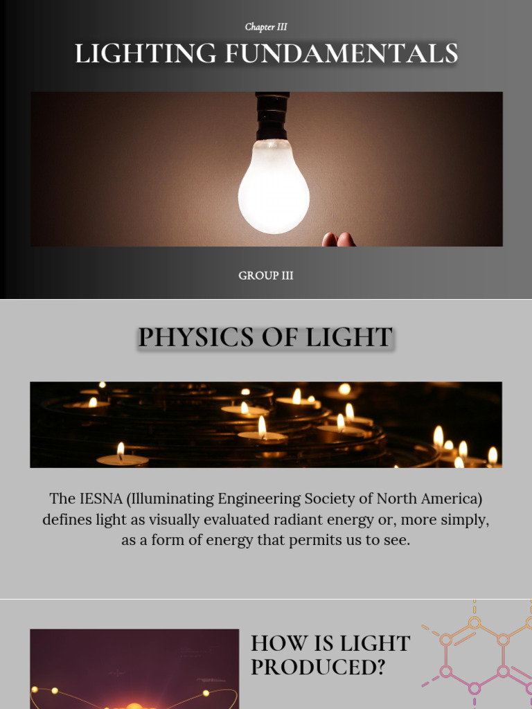 CE213 Fri Grp3 Lighting Fundamentals | PDF | Lighting | Eye