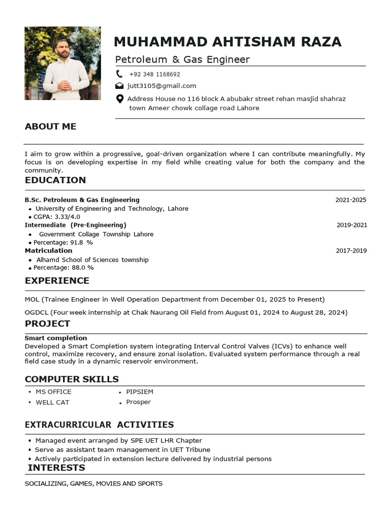 Muhammad Ahtasham Raza (1) - 1 | PDF