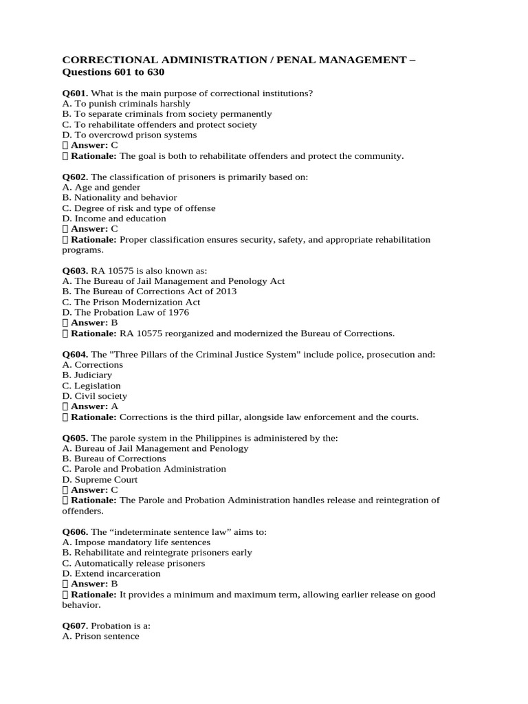 Correctional Administration | PDF | Prison | Parole