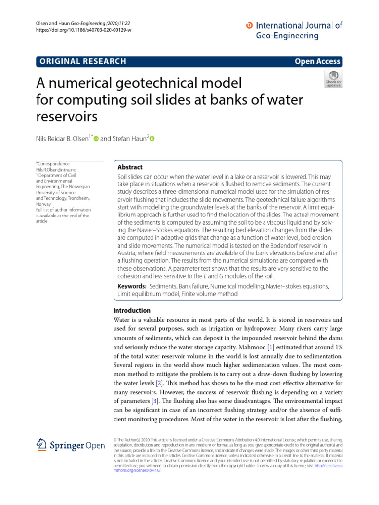 Olsen-Haun2020 - A Numerical Geotechnical Model For Computing Soil ...