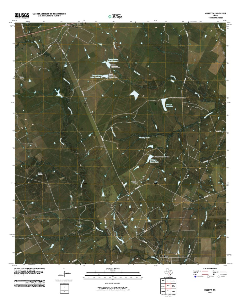 Topographic Map of Gillett PDF Scientific Modeling Land Use