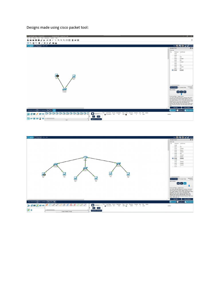 Designs Made Using Cisco Packet Tool | PDF