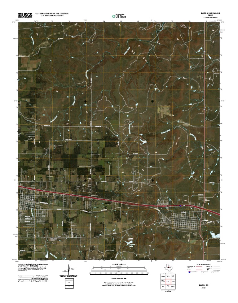Topographic Map of Baird PDF