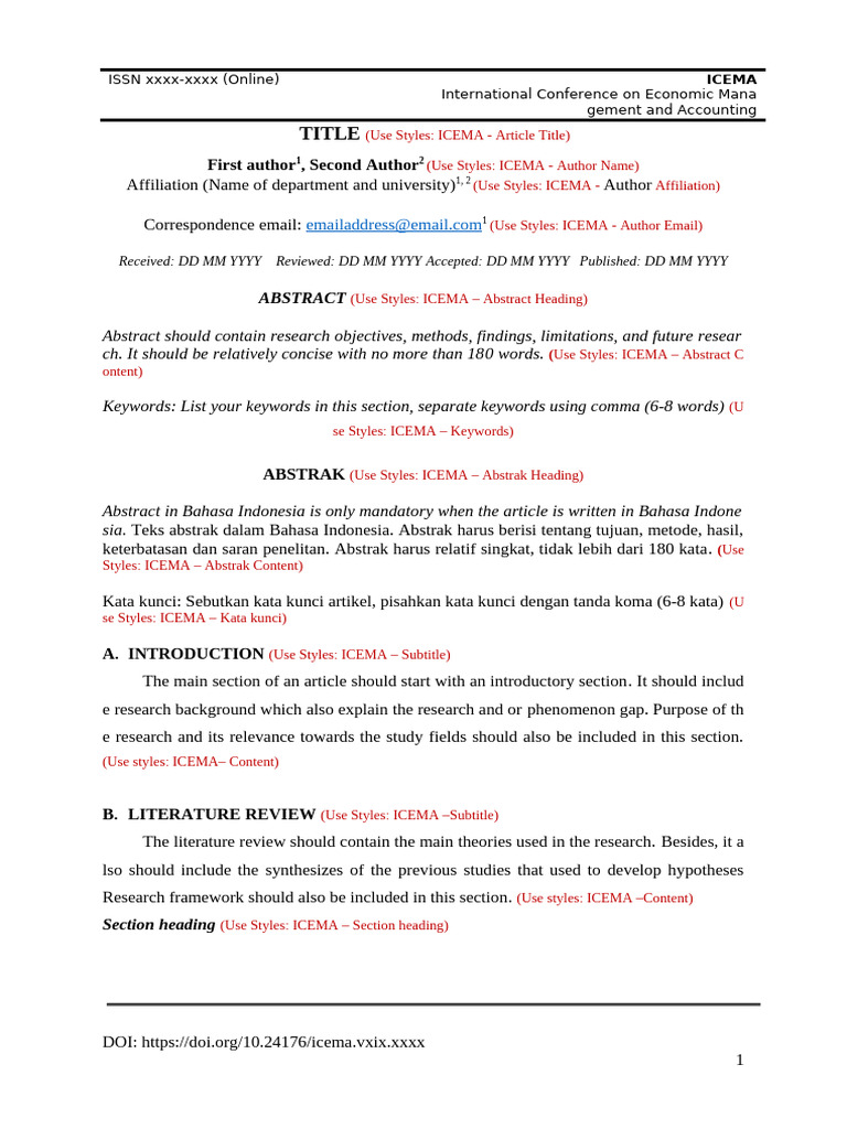 Icema 3rd Template | PDF | Hypothesis | Methodology