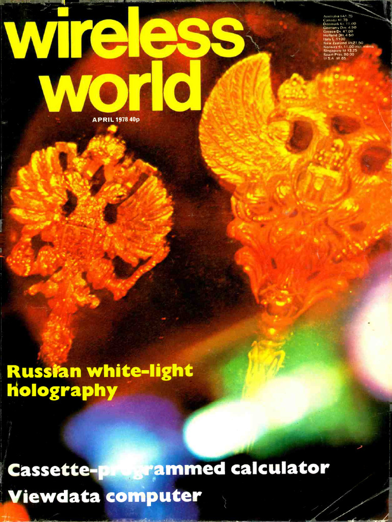 Wireless World 1978-04 | PDF | Electronics | Electrical Engineering