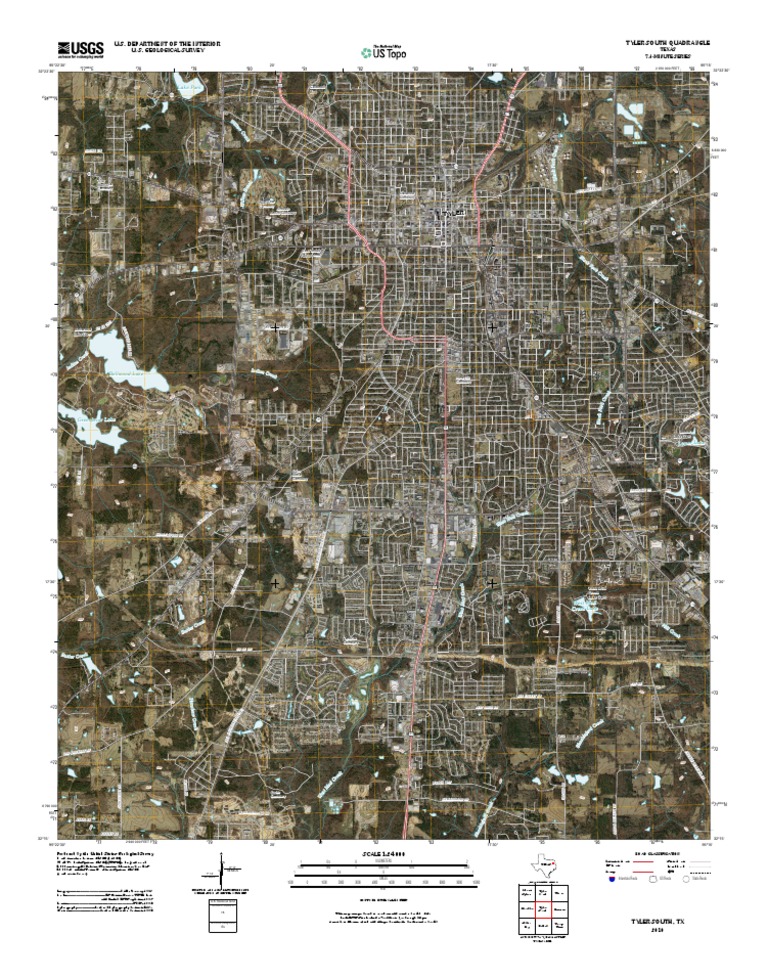 Topographic Map of Tyler South | PDF | Transport | Business