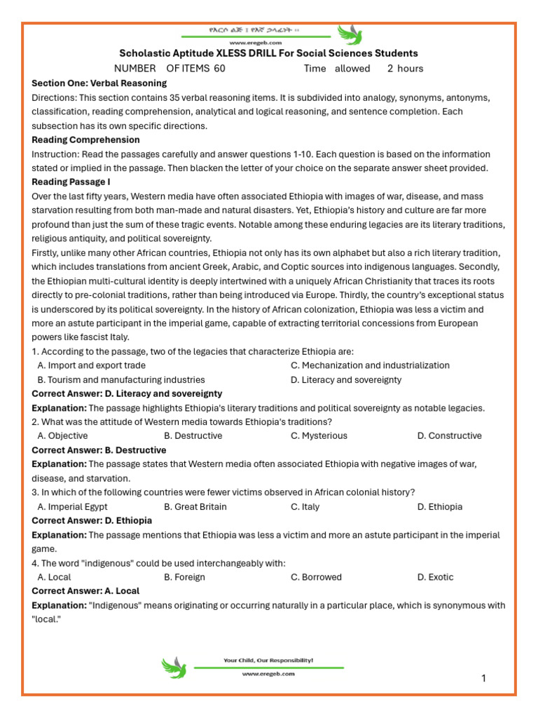 Aptitude 2015 Social Xless Drill With Explanation Ginbot 22 | PDF ...