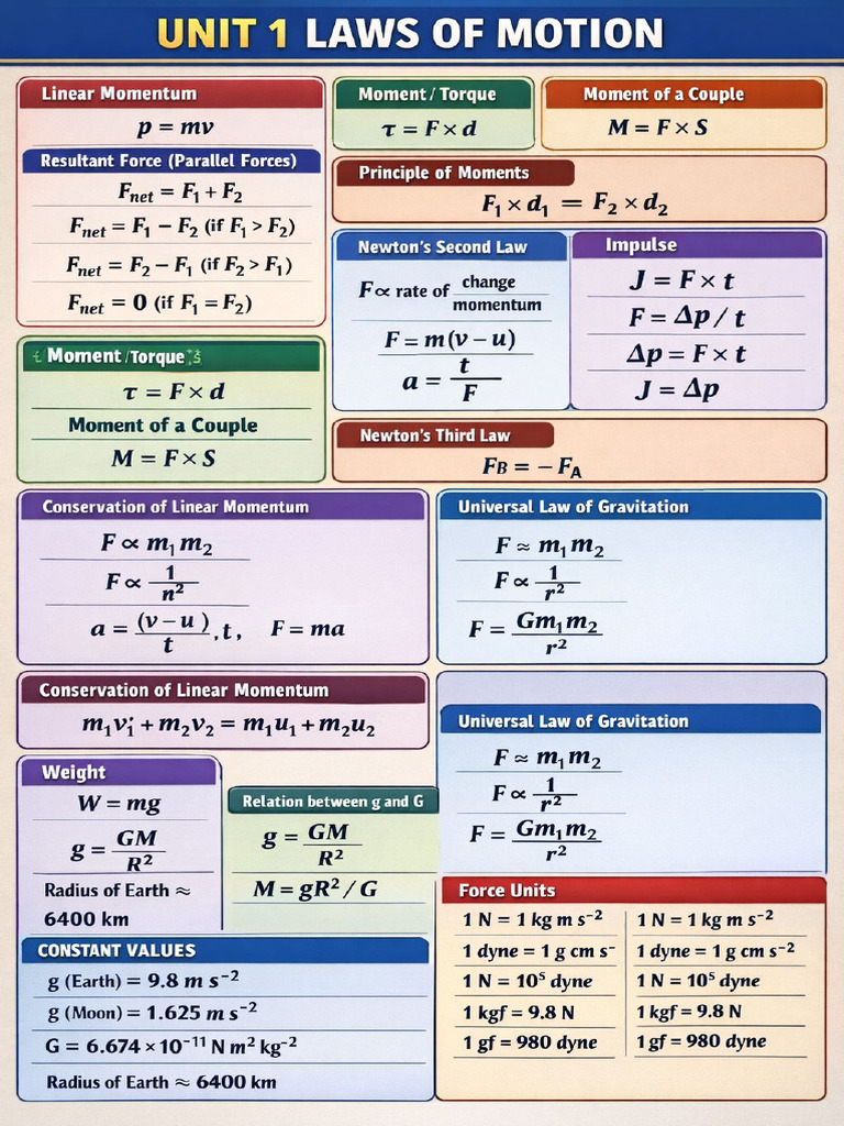 Formulas and Constant Values | PDF