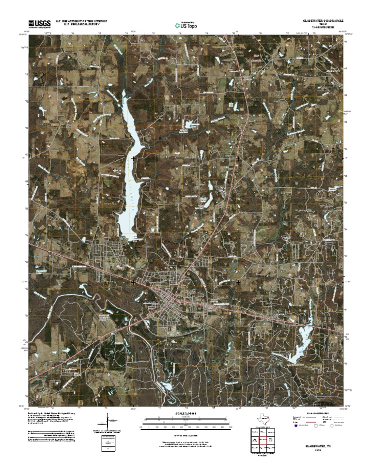 Topographic Map of Gladewater Navigation Geomatics