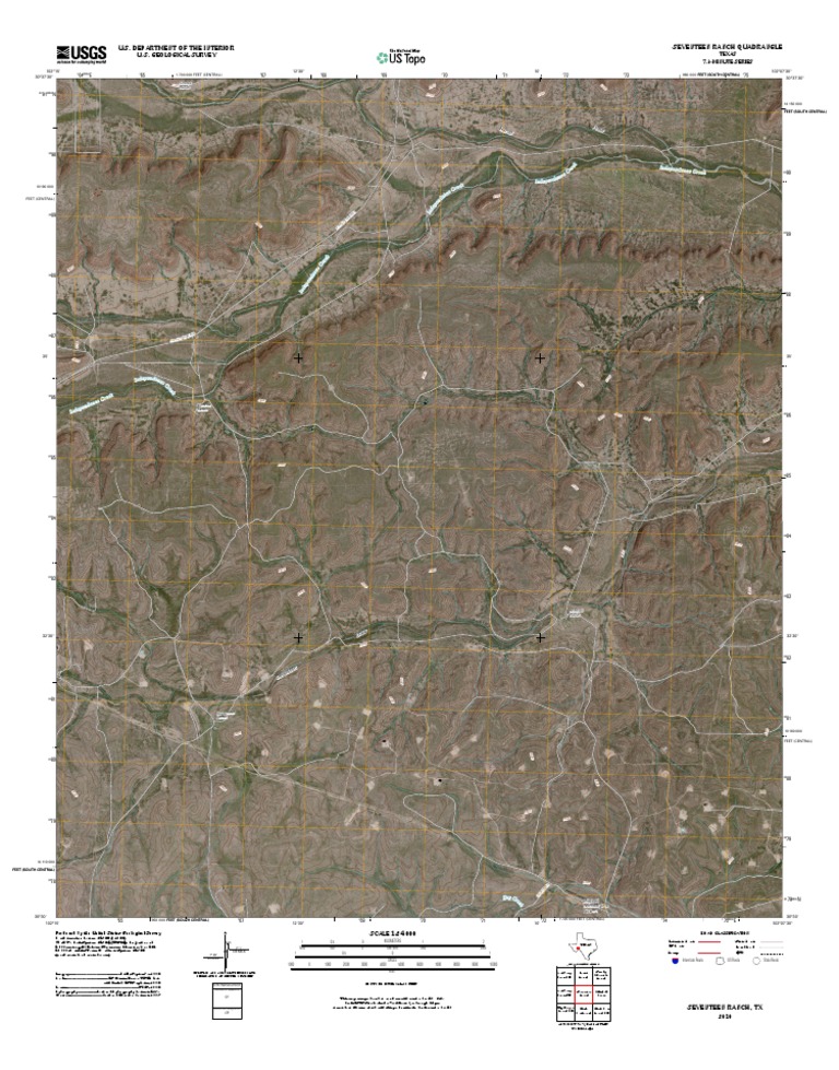 Topographic Map of Seventeen Ranch | PDF | Geomatics | Cartography