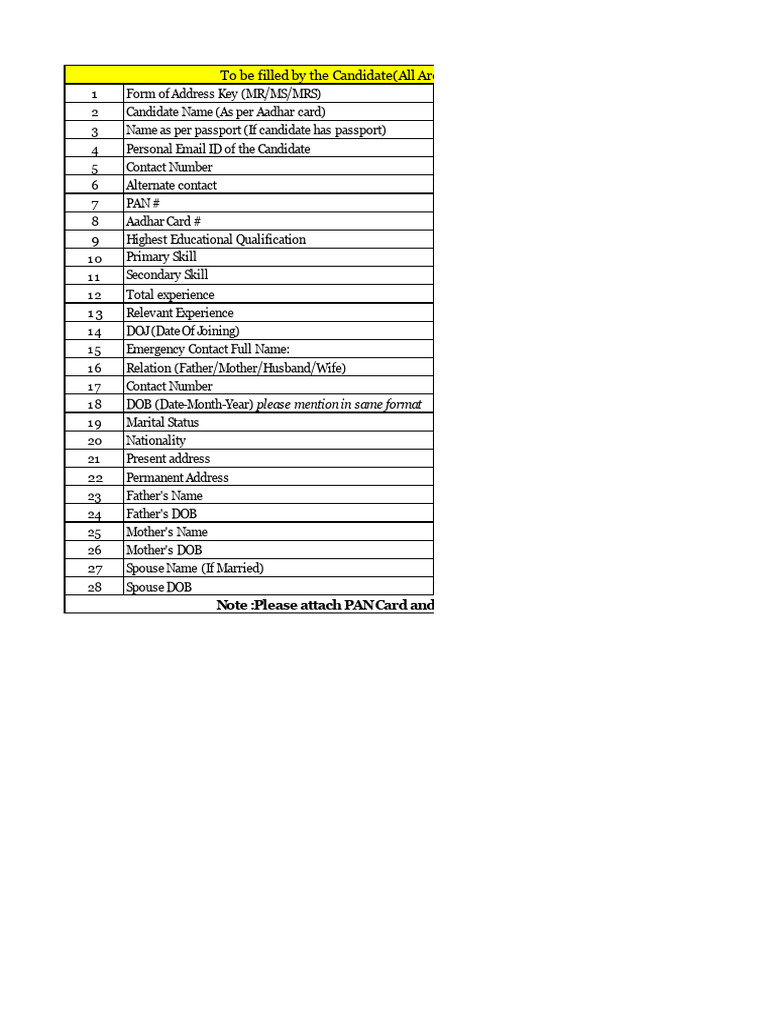 Exel Sheet of Yash | PDF