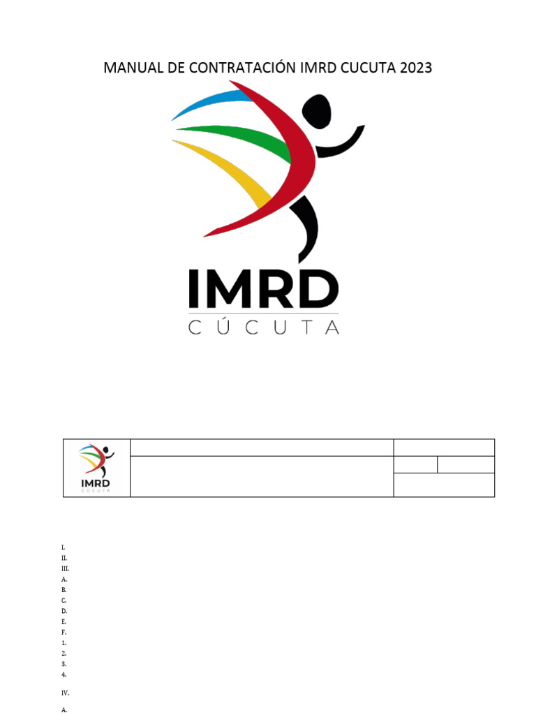 Manual de Contratacion Imrd Actualizado 2023 | PDF | Presupuesto ...