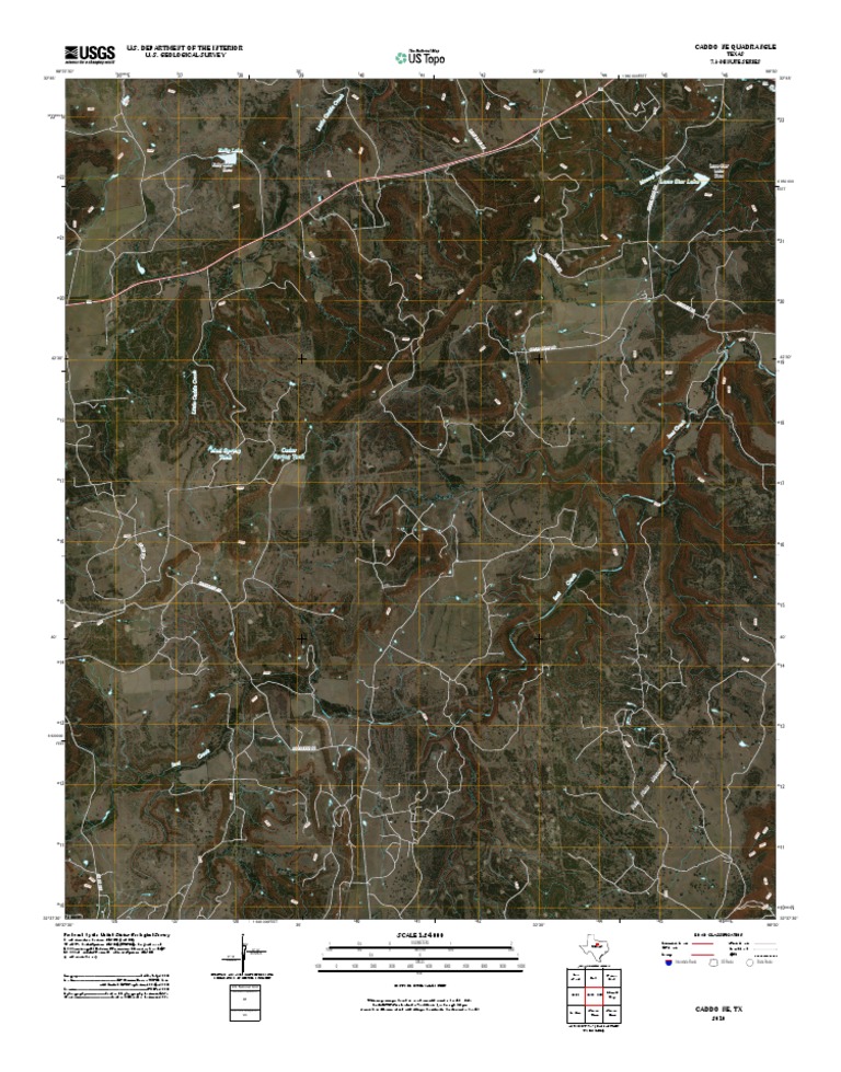 Caddo NE Quadrangle Map, Texas | PDF
