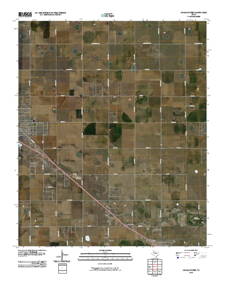 Topographic Map of Shallowater United States Geological Survey Map