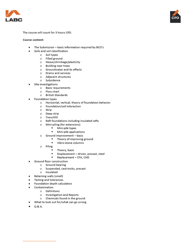LABC Ground Works Foundations Part 1 TMCF 12-3-21 0 | PDF