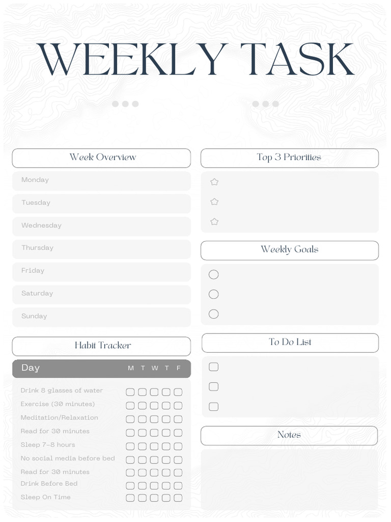 Beige Minimalist Weekly Task Planner - 20250813 - 212712 - 0000 | PDF