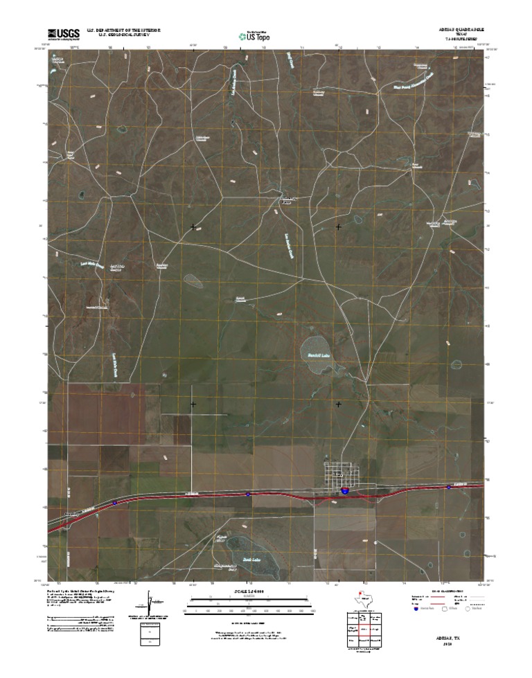 Adrian TX 7.5-Minute Quadrangle Map | PDF | Science & Mathematics