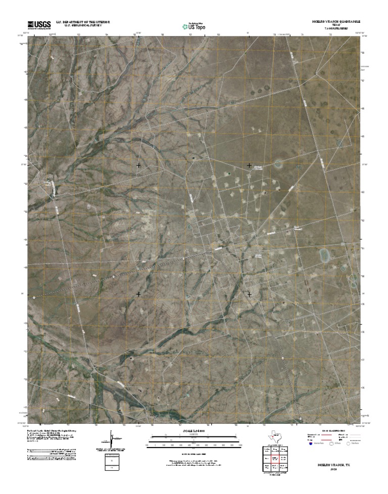 McElroy Ranch Quadrangle Map, Texas | PDF | Technology & Engineering