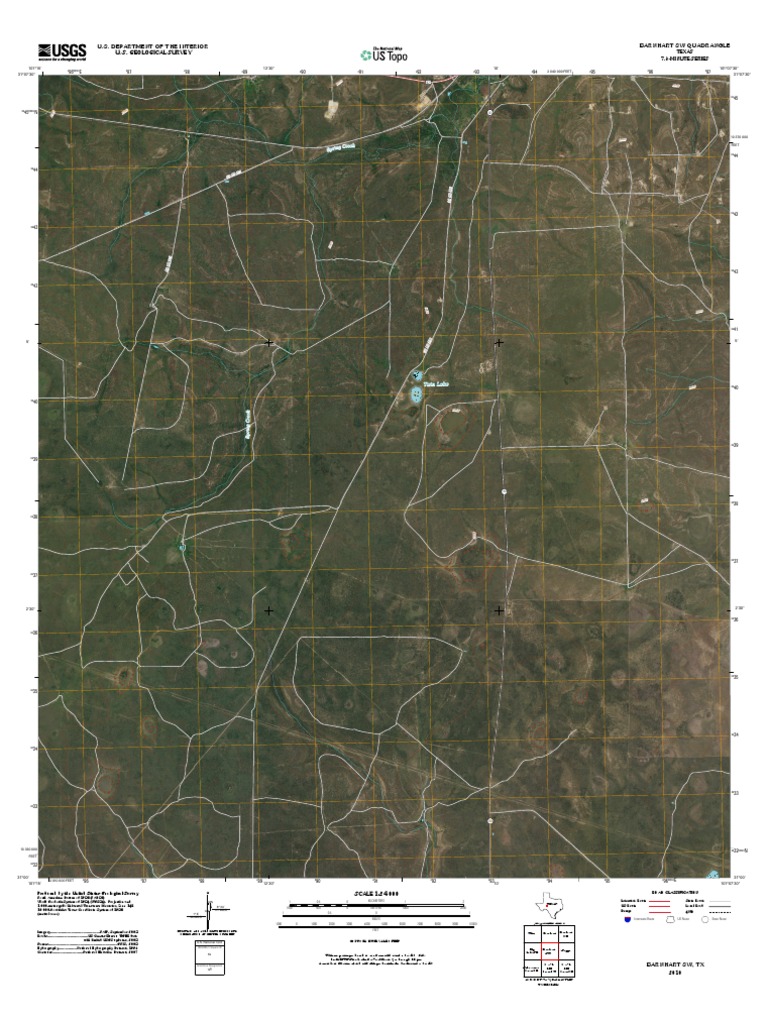 Topographic Map of Barnhart SW PDF