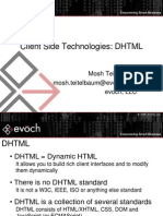 Client Side Technologies - DHTML