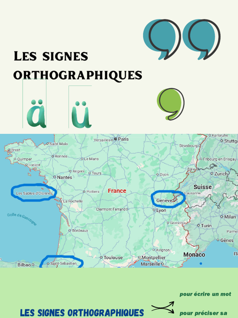 l2 U1 Les Signes Orthographiques | PDF