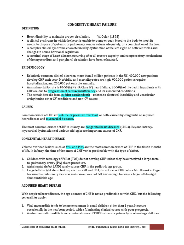 Congestive Heart Failure | PDF | Heart Failure | Heart