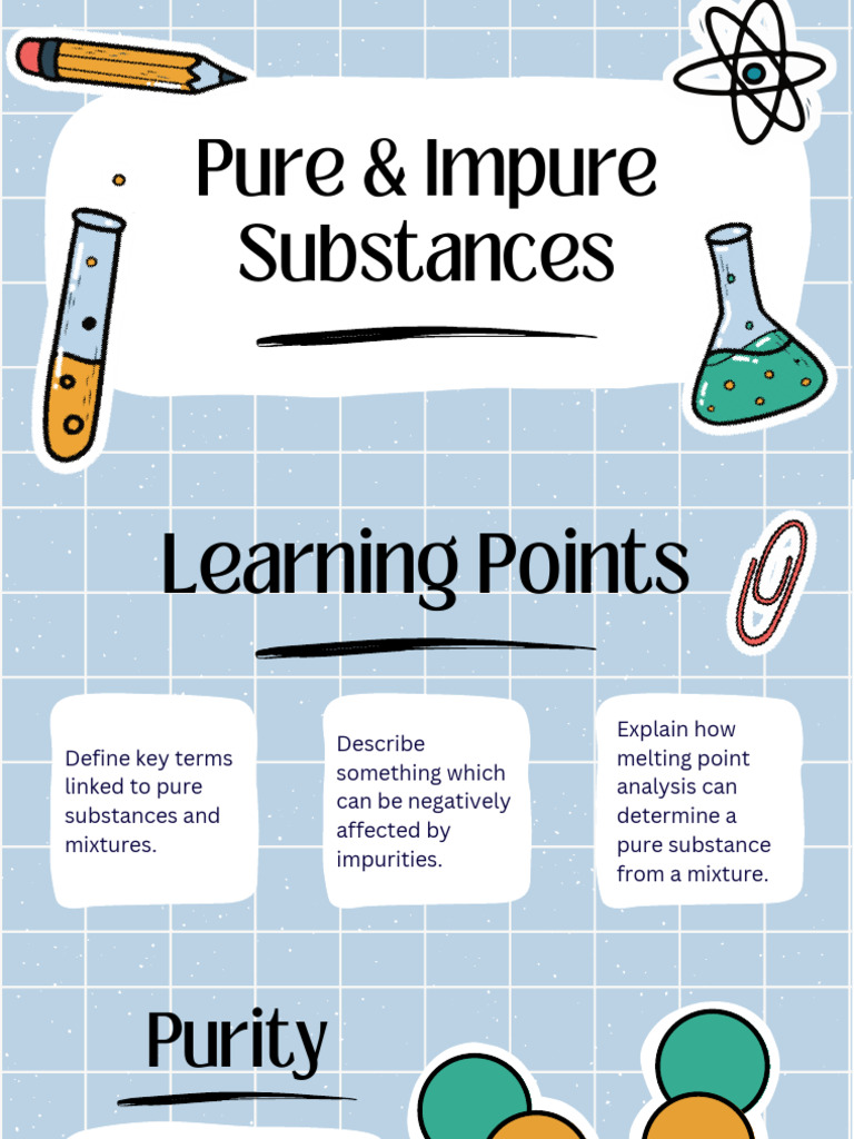 Pure and Impure Substances Presentation | PDF