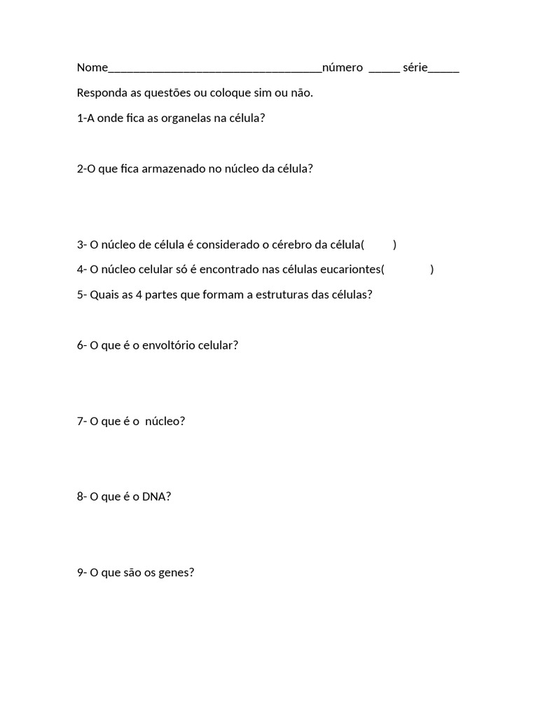 Ciencias Alecio Taa | PDF | Insetos | Célula (Biologia)